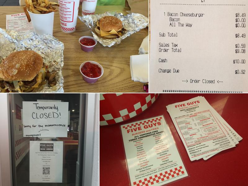 Five Guys Menu