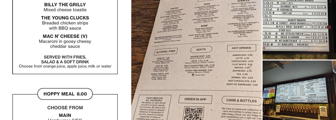 BrewDog Manchester Outpost Menu