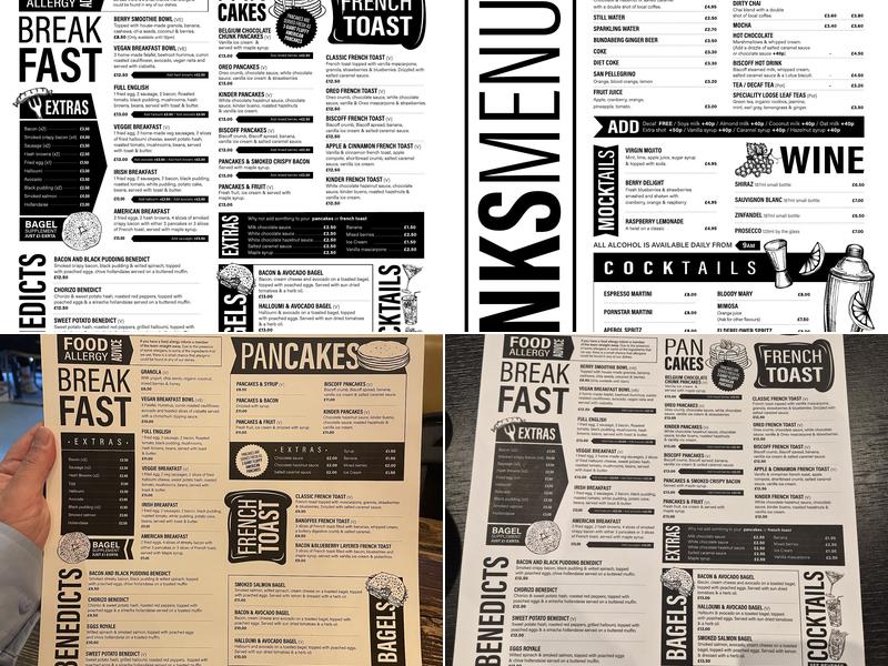 19 Cafe Bar Menu