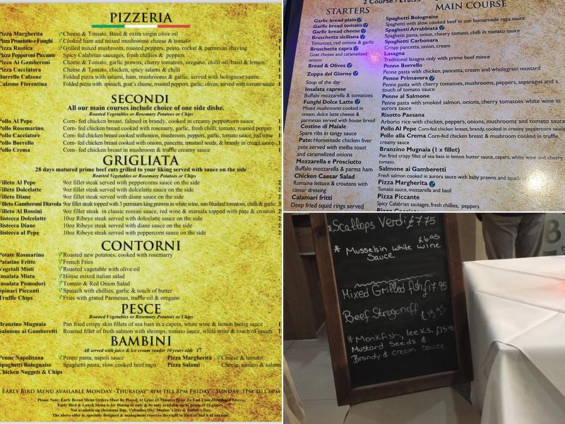 Borrello Menu