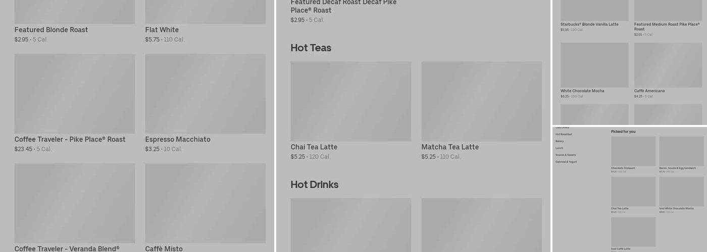 Starbucks Menu