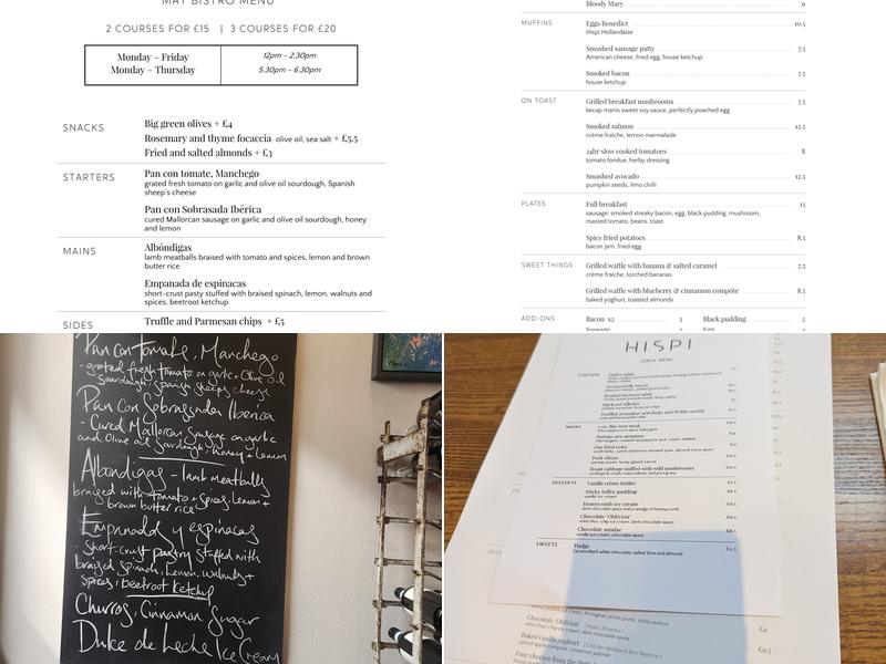 Hispi Menu