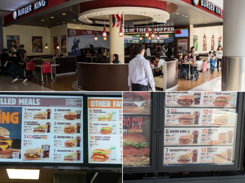 Burger King Menu