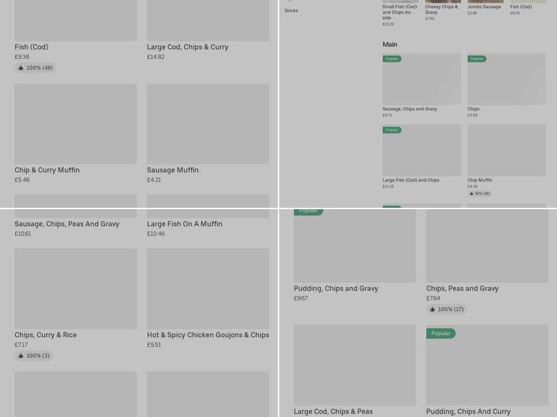 Bernies English Fish & Chips Menu