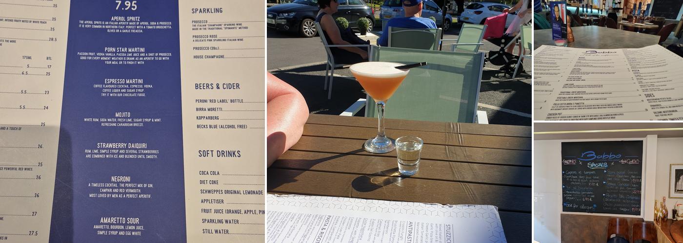 Babbo Cucina Italiana Menu