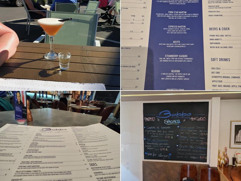 Babbo Cucina Italiana Menu