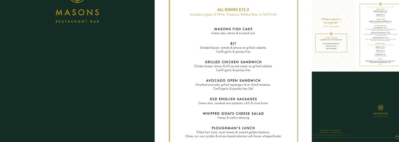 Masons Menu