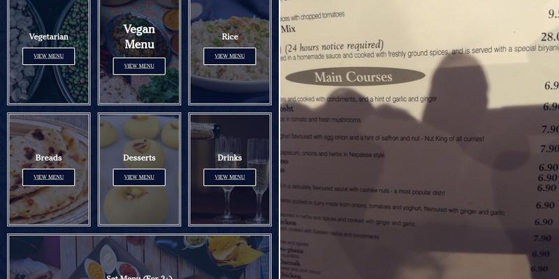 The Original Third Eye Menu