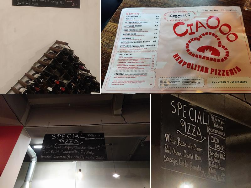 Ciaooo - Pizzeria Menu