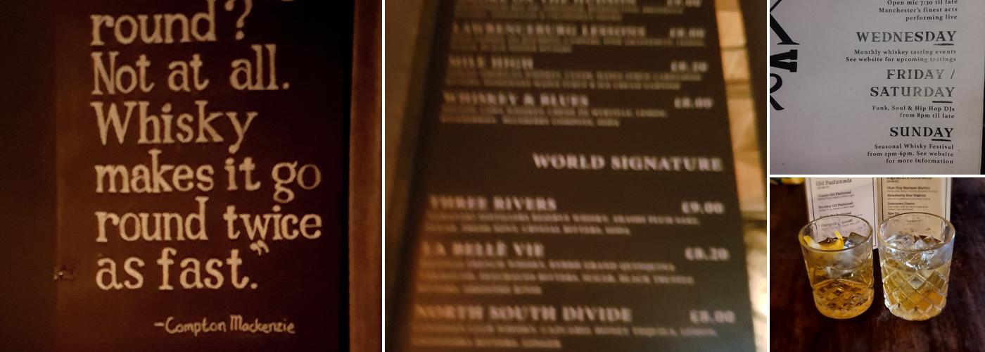 The Whiskey Jar Menu