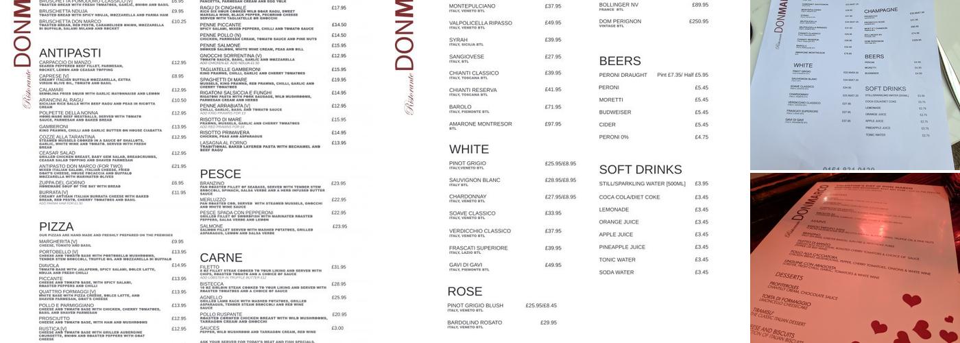 Don Marco Menu