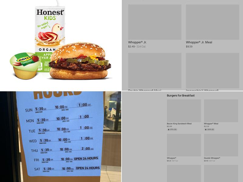 Burger King Menu