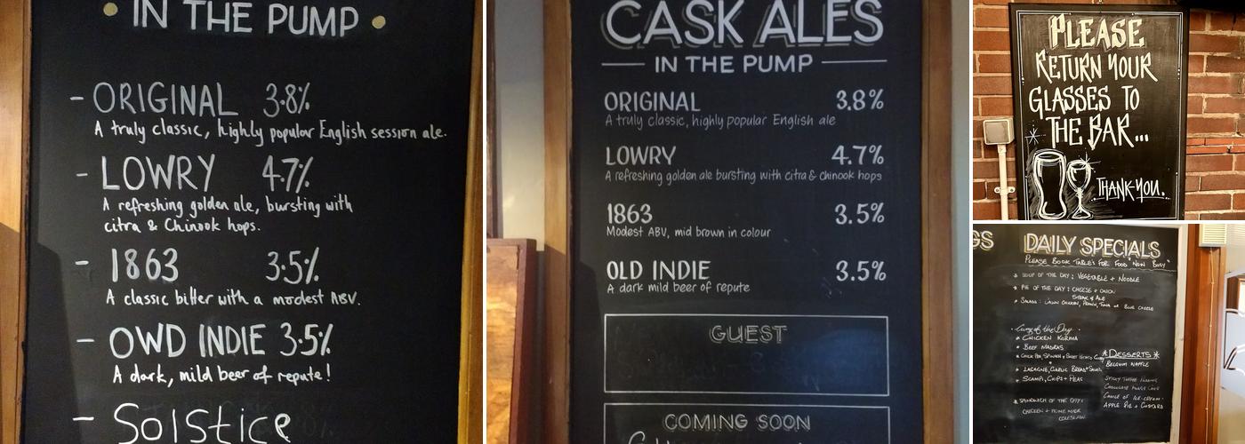 The Nursery Inn Menu