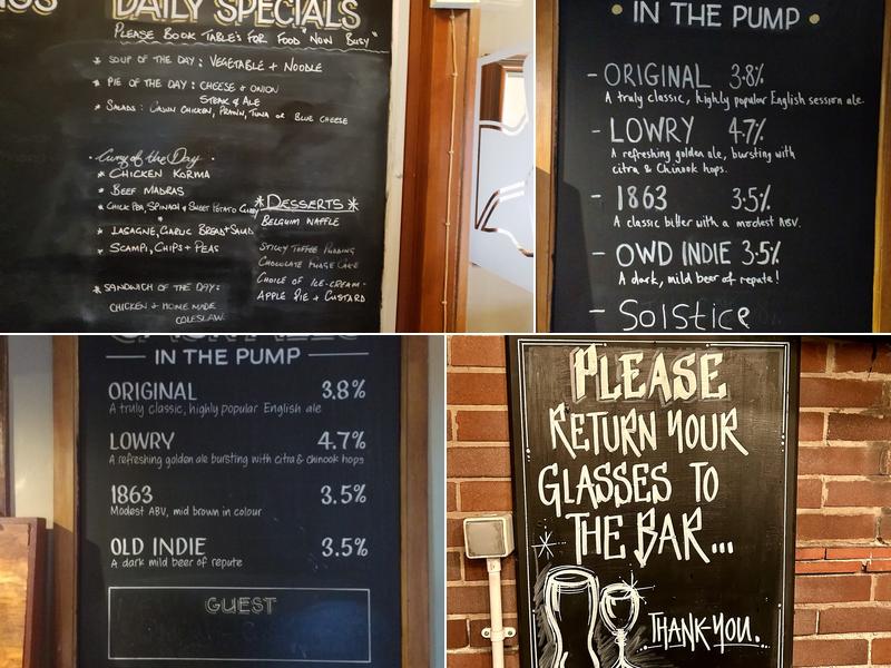 The Nursery Inn Menu