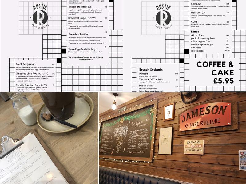 Rustik Cafe Bar Menu