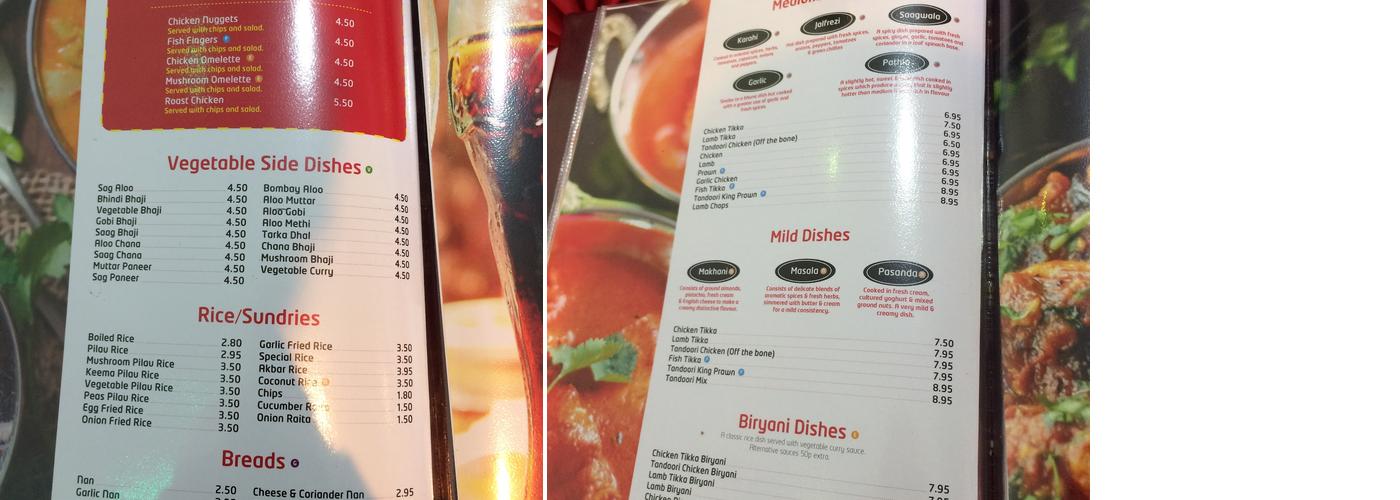 Chilli Pepper Menu