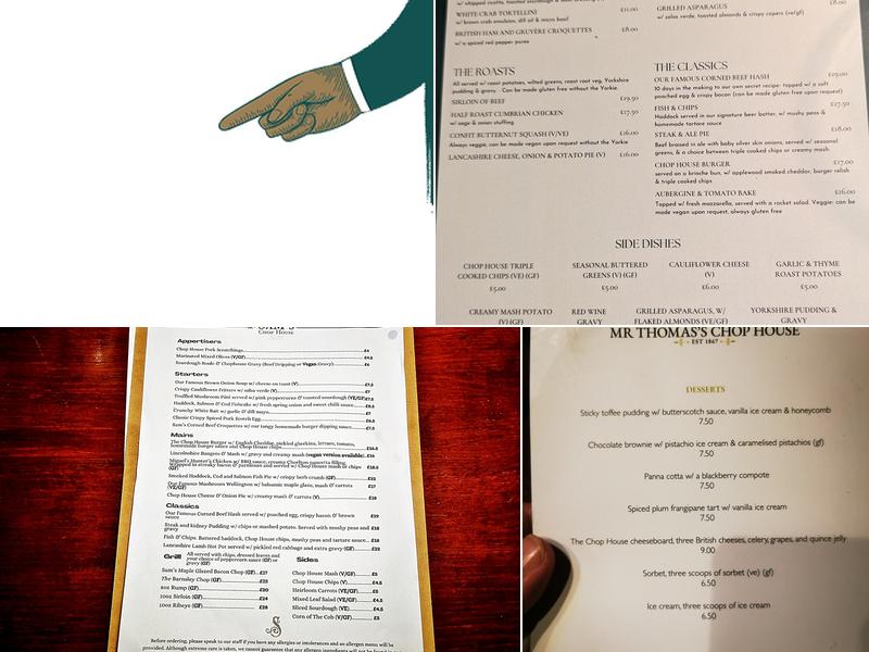 Sam's Chop House Menu