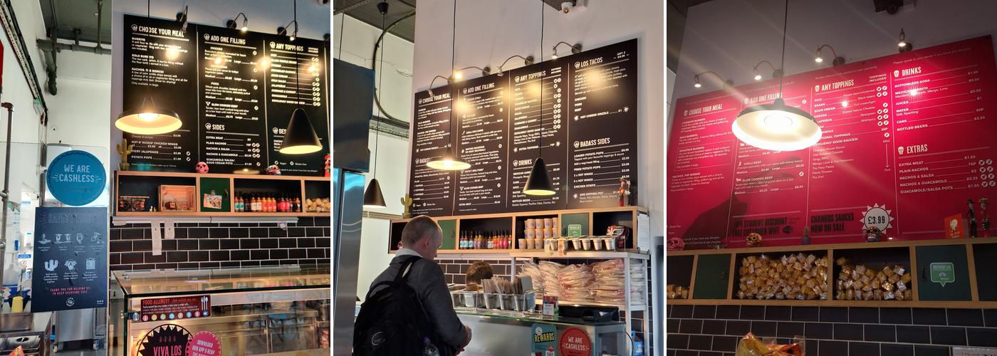 Listo Burrito Manchester Menu