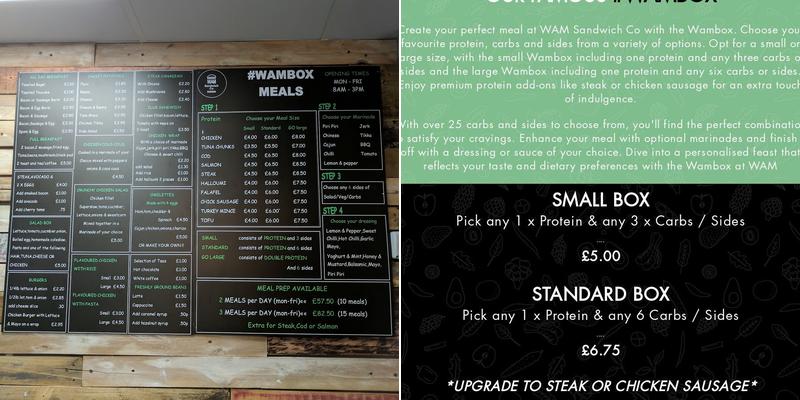 Wam Sandwich Co Menu