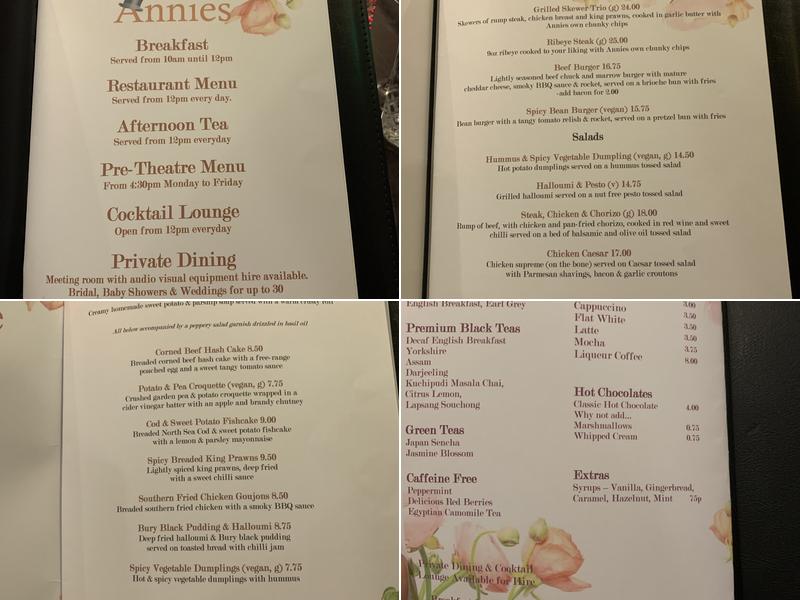 Annies Menu