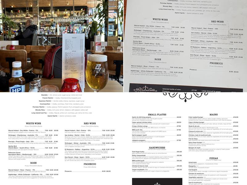 High Street Tavern Menu