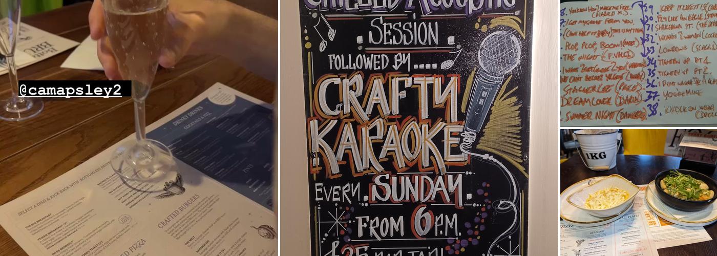 The Crafty Pig, Manchester Menu