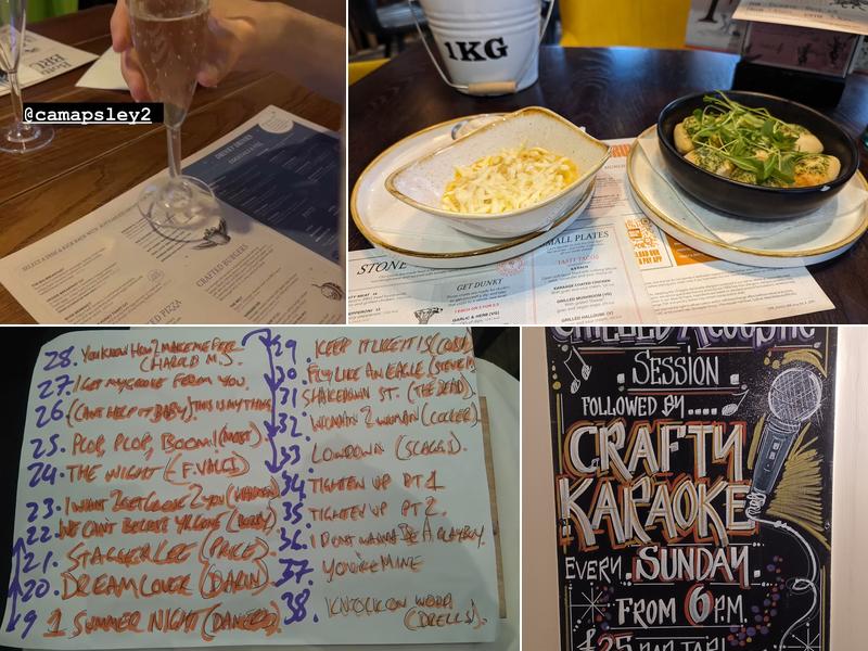 The Crafty Pig, Manchester Menu