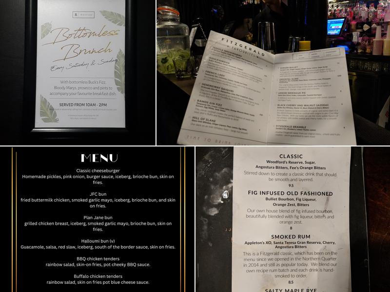 The Fitzgerald Menu