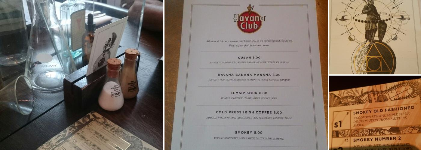 The Alchemist Spinningfields Menu