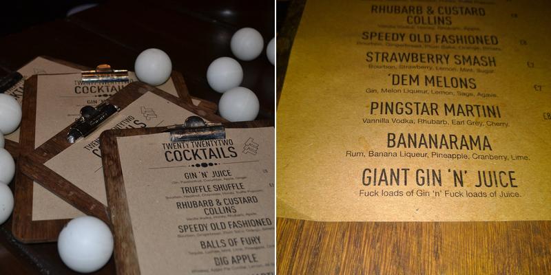 Twenty Twenty Two Menu