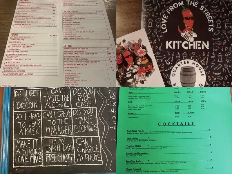 Quarter House Beer & BBQ Menu