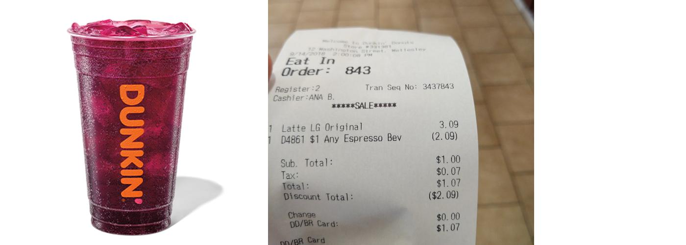 Dunkin' Menu