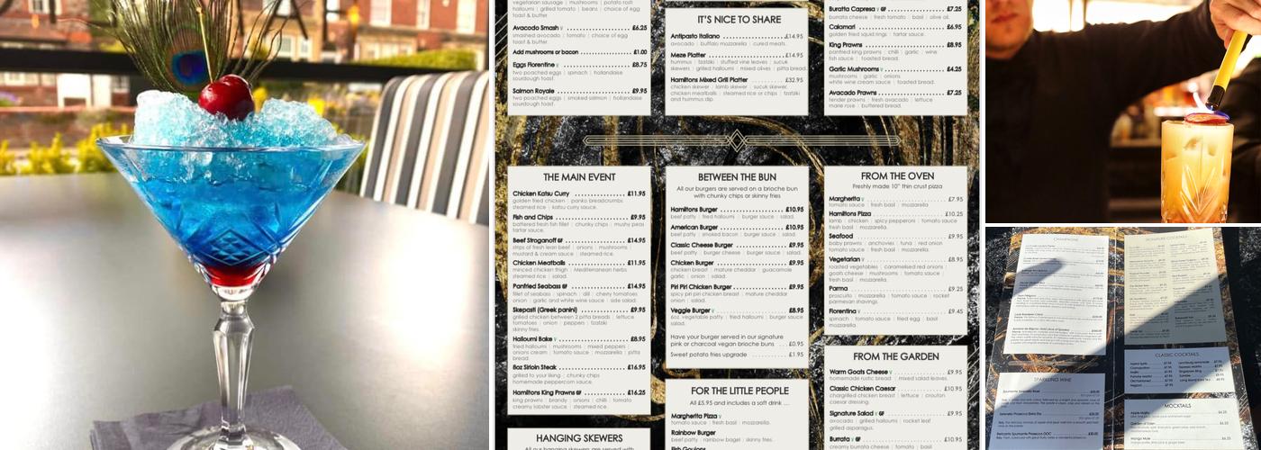 HAMILTONS - Bar | Restaurant Menu