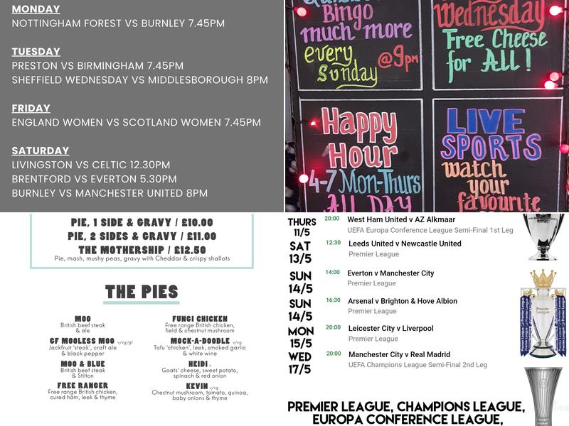 The Dog & Partridge Menu