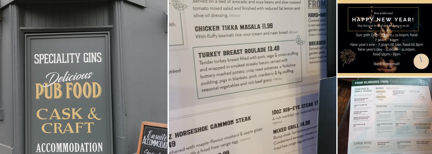 Oxnoble Manchester Menu