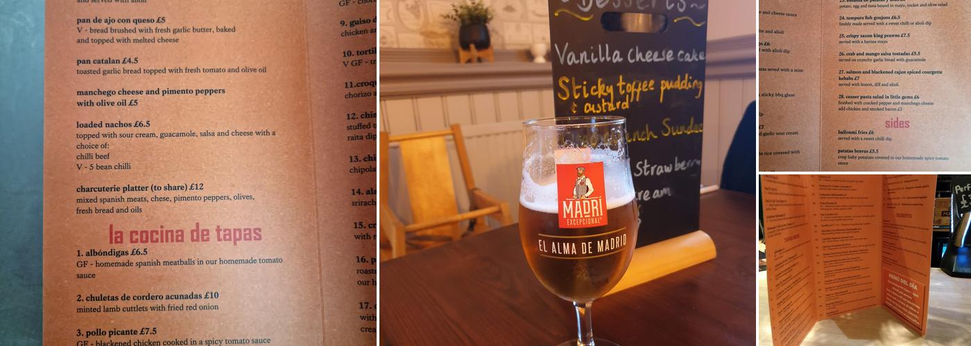 The Parkfield Inn Menu