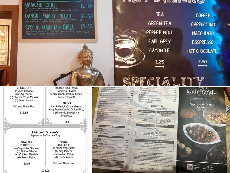 The Great Kathmandu Restaurant Menu