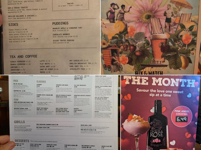 English Lounge Manchester Menu