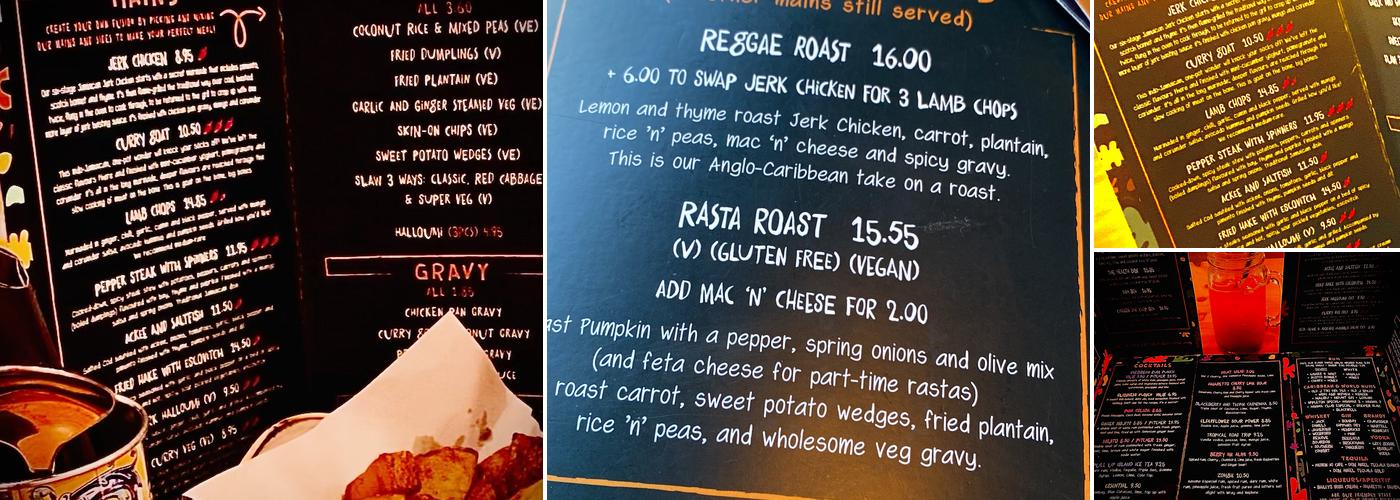 Pull Up Bar Cafe Menu