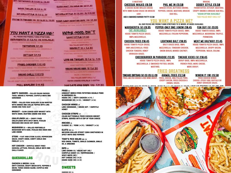 7Sins, Northern Quarter Menu