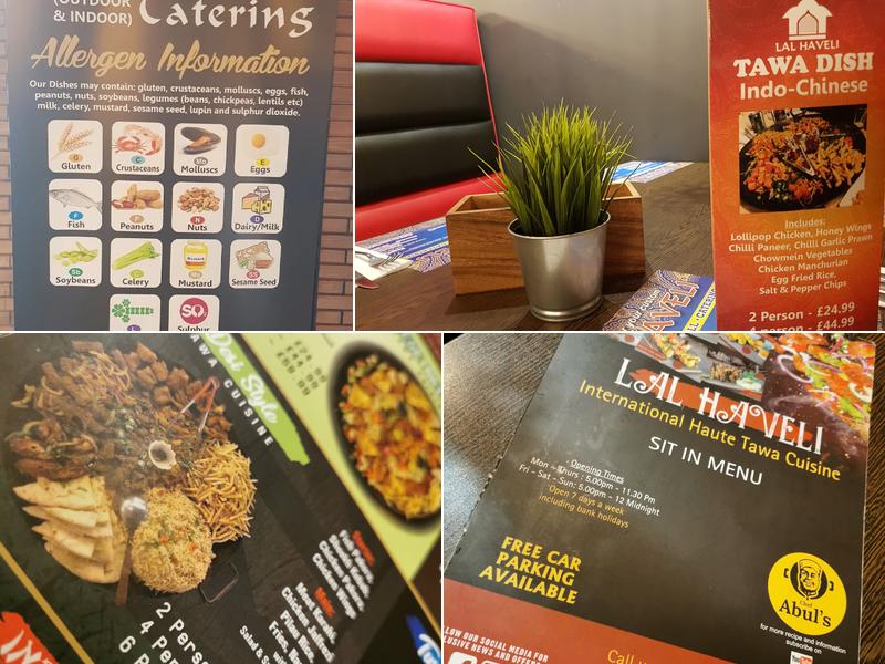 Lal Haveli Restaurant and Banqueting Hall Menu