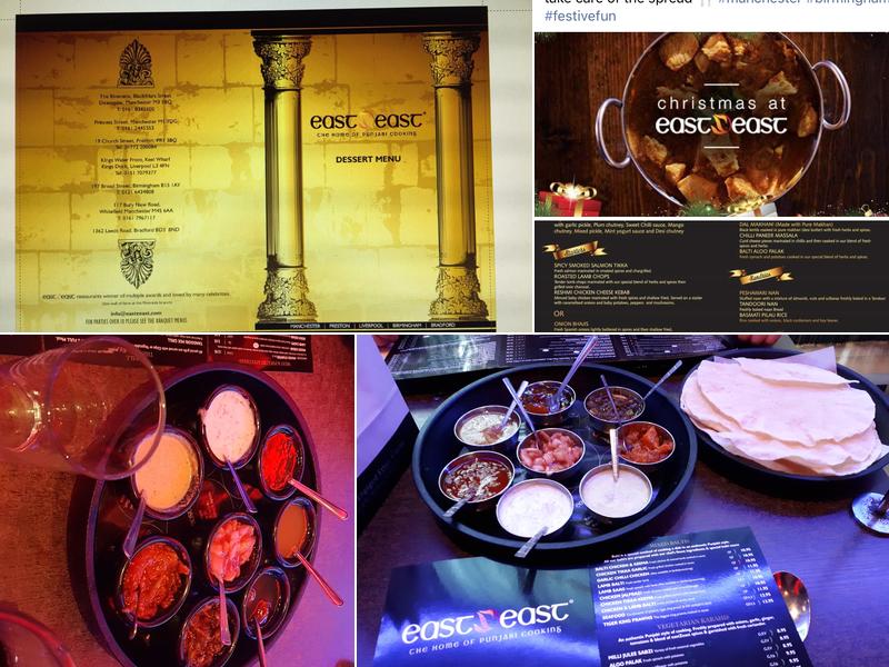 eastZeast Riverside - Manchester Menu