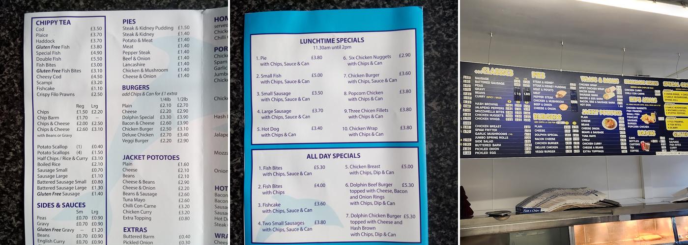 The Dolphin Menu