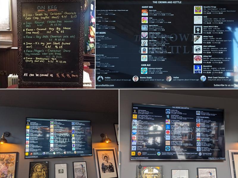 The Crown & Kettle Menu