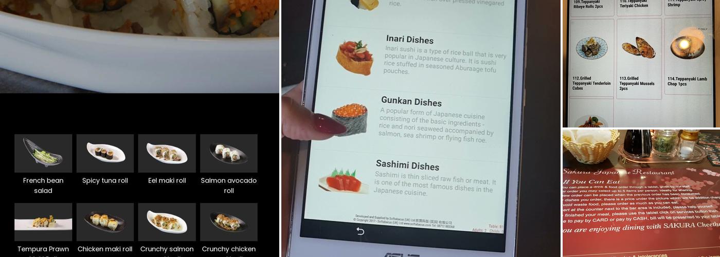 Sakura Japanese Restaurant Menu