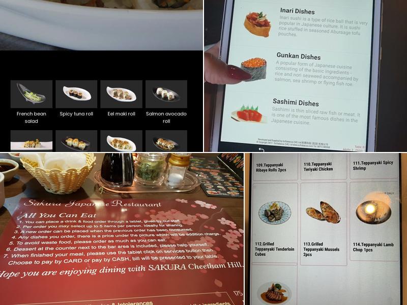 Sakura Japanese Restaurant Menu