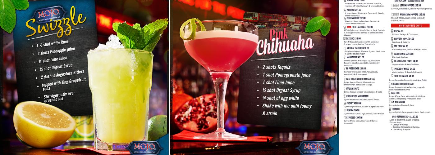MOJO Menu