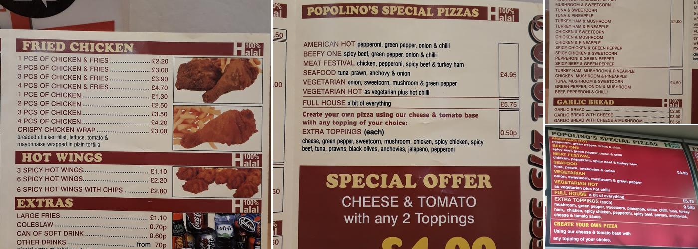 Popolino Menu