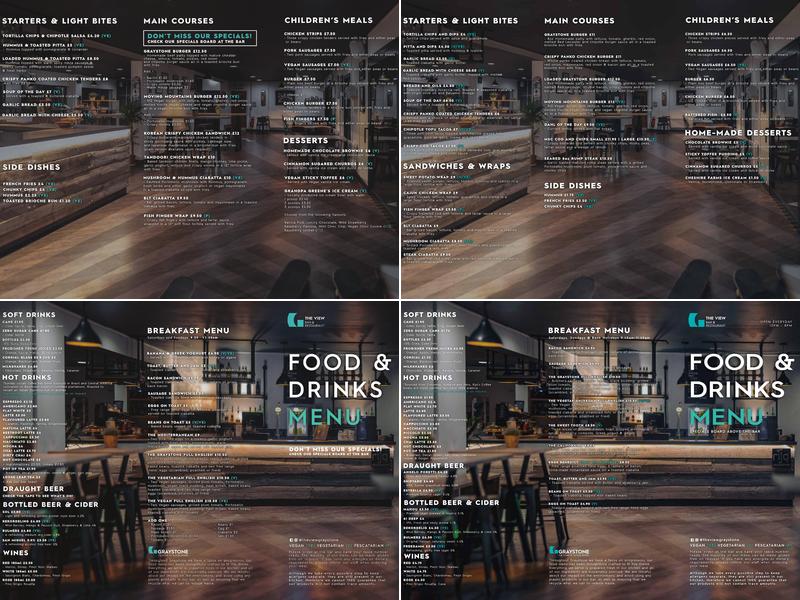 The View Bar and Restaurant Menu