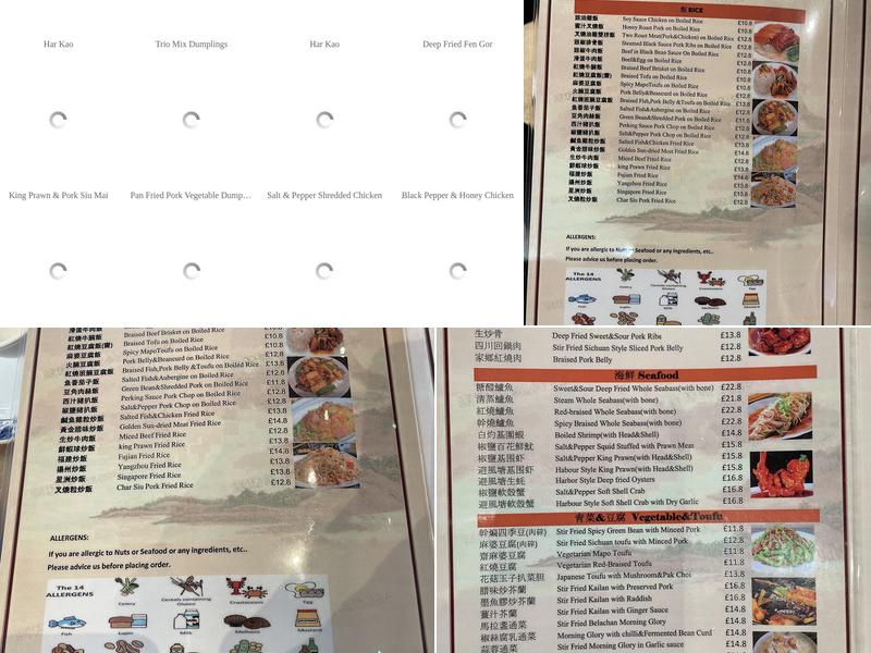 CHEF DIAO 刁师傅餐馆 Menu